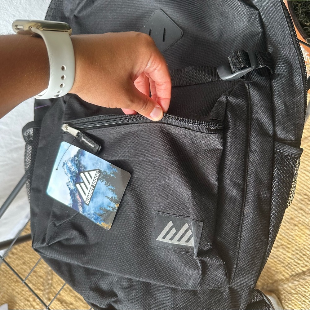 NWT Summit Ridge All Black Backpack - Picture 4 of 5